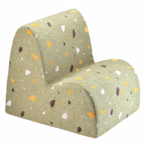 Børnestol i OEKO-TEX polyester H50 cm - Terrazzo Moss