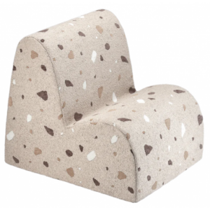 Børnestol i OEKO-TEX polyester H50 cm - Terrazzo Sand